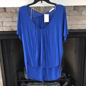 Lush blue high-low top size XS